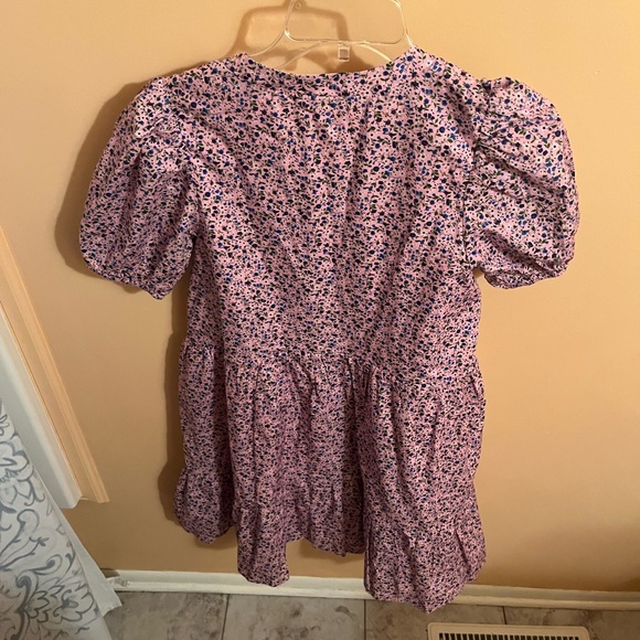 NWT Hyacinth House Tuckernuck Lilac Floral Zip Front Ellie Mini Dress - Picture 7 of 10